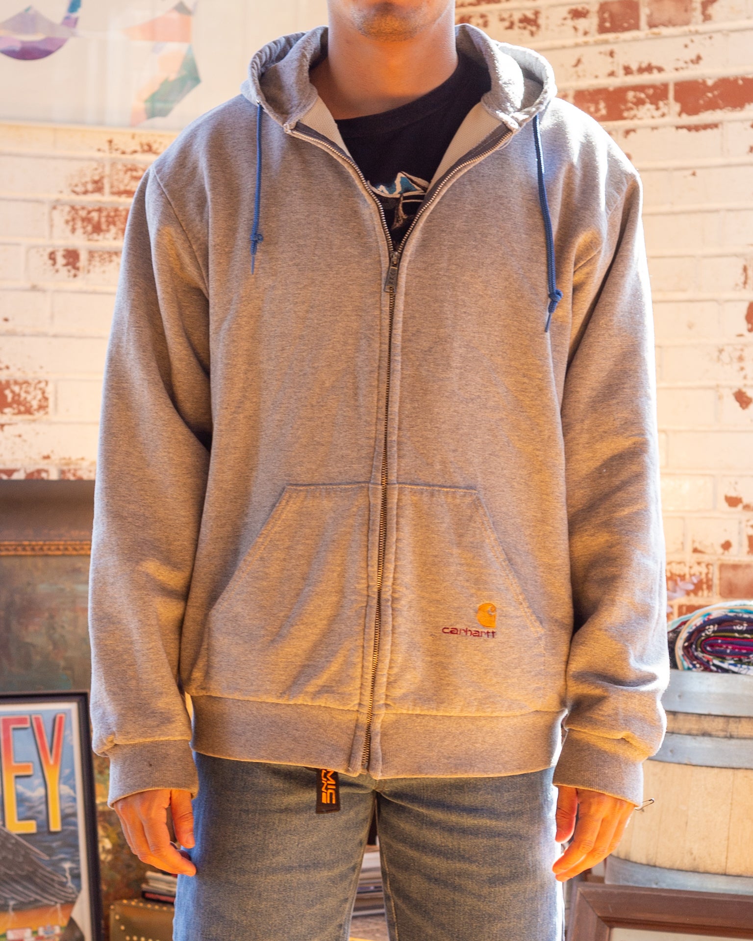 XXL 90s Carhartt Lined Zip Up Hoodie | Nothing New XXL 90s Carhartt Lined Zip Up Hoodie | Nothing New